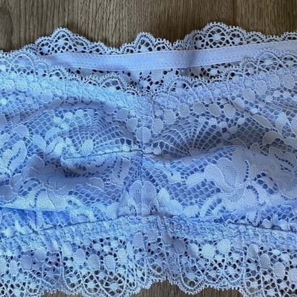 Free People Lacey Looks Bandeau In Blue Size Medium - Picture 2 of 15